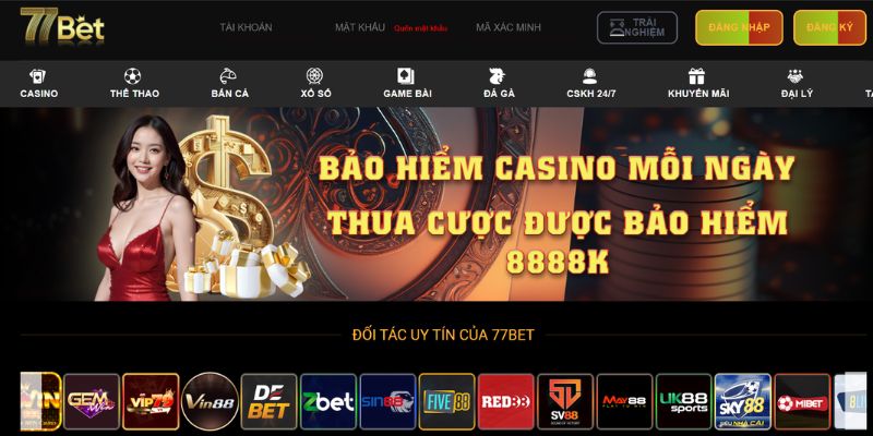 Đăng Nhập 77bet – Bắt Đầu Cuộc Hành Trình Cá Cược Đỉnh Cao 2 Đa dạng trò chơi, đối tác uy tín